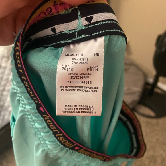 Light teal heartsoul scrub pants - Picture 3 of 3